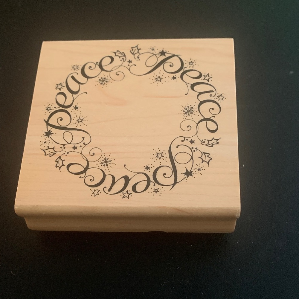 Decorative Square Wooden Stamp